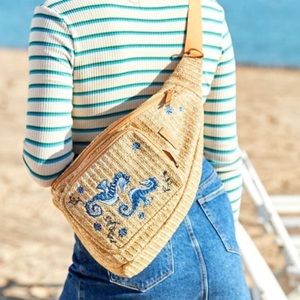 Vera Bradley Straw Sling Backpack